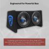 imageRockville RV82A Dual 8quot 800W Subwoofers  1200W Mono Amp Car Audio Kit CEA2006 Compliant Ported Enclosure Complete Wiring for Deep Bass