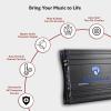imageRockville RVA6001 Mono Car Amplifier 1200W Peak 200W DynoCertified RMS  4 Ohm ClassAB With Bass Remote Perfect for Subwoofers and Car Audio