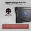 imageRockville RVA6001 Mono Car Amplifier 1200W Peak 200W DynoCertified RMS  4 Ohm ClassAB With Bass Remote Perfect for Subwoofers and Car Audio