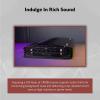 imageRockville RVF2 4Channel Car Amplifier 1200W Peak300W RMS ClassAB MOSFET Adjustable Crossover Bass EQ Perfect for Subwoofers and Car Audio