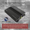 imageRockville RVF2 4Channel Car Amplifier 1200W Peak300W RMS ClassAB MOSFET Adjustable Crossover Bass EQ Perfect for Subwoofers and Car Audio