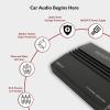 imageRockville RVF2 4Channel Car Amplifier 1200W Peak300W RMS ClassAB MOSFET Adjustable Crossover Bass EQ Perfect for Subwoofers and Car Audio