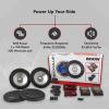 imageRockville RVL6KIT 65quot Component Car Speakers 800W Peak200W RMS 4 Ohm Aluminum Cone 1quot Silk Dome Tweeters Perfect for HighFidelity Car Audio