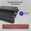 imageRockville RVT1 2Channel Car Amplifier 1000W Peak250W RMS ClassAB MOSFET Power Supply Bass EQ Crossover Perfect for Subwoofers and Car Audio
