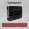 imageRockville RVT1 2Channel Car Amplifier 1000W Peak250W RMS ClassAB MOSFET Power Supply Bass EQ Crossover Perfect for Subwoofers and Car Audio