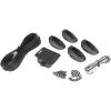 imageRockville RW8CA 8quot 600 Watt UnderSeat Slim Amplified Car Subwoofer Wire Kit