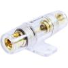 imageRockville RWK41 4 Gauge Complete Car Amp Wiring Kit with 60A AGU Fuse 100 Copper RCA Cables Superflex Jacket for Car Audio Amplifier Installations