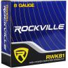 imageRockville RWK81 8 Gauge Complete Car Amp Wiring Kit  100 Copper RCA HighConductivity Cables All Accessories Included Ideal for DIY Audio Installs