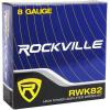 imageRockville RWK82 8 Gauge 4Channel Car Amplifier Wiring Kit 2 17 RCA Cables 100 Copper Soft AbrasionProof PVC Insulation Complete Installation Kit for Car Audio Systems