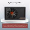 imageRockville RWS12CA 1200W 12quot Amplified Powered Car Subwoofer Enclosure 4 Ohm Slim Design Builtin Amplifier Remote Bass Control for Cars Trucks ampamp SUVs