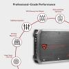 imageRockville RXAT1 1500W 2Channel Car Amplifier DynoCertified RMS MOSFET Power ELNA Capacitors Class AB Perfect for Car Audio and Subwoofers