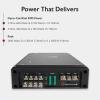 imageRockville RXDF30 2400W 4Channel 2Ohm Micro Car Amplifier DynoCertified MOSFET Adjustable Crossover WaterResistant Perfect for Car Audio