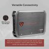 imageRockville RXDM1 2000W Mono 1Ohm Car Amplifier DynoCertified ClassD MOSFET Adjustable Crossover Remote Control Perfect for Car Audio and Subs