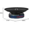 imageRockville RXM64 65quot MidRange Car Speaker 150W Peak75W RMS 4 Ohm CEA Compliant Crossover With Grille Loud and Clear Perfect for Car Audio4 Ohm With Bullet
