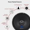 imageRockville RXM88 8quot MidBass Driver Car Speaker 250W Peak125W RMS 8 Ohm Kevlar Cone Steel Basket High Sensitivity for Car Audio Systems8 Ohm With Bullet