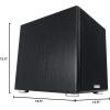 imageRockville Rock Shaker 10 Wood 10quot Subwoofer 600W Peak300W RMS Powered Home Theater Sub Deep Bass MDF Cabinet Adjustable Controls for Movies and MusicBlack
