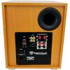 imageRockville Rock Shaker 10 Wood 10quot Subwoofer 600W Peak300W RMS Powered Home Theater Sub Deep Bass MDF Cabinet Adjustable Controls for Movies and MusicClassic Wood