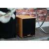 imageRockville Rock Shaker 10 Wood 10quot Subwoofer 600W Peak300W RMS Powered Home Theater Sub Deep Bass MDF Cabinet Adjustable Controls for Movies and MusicClassic Wood