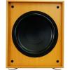 imageRockville Rock Shaker 10 Wood 10quot Subwoofer 600W Peak300W RMS Powered Home Theater Sub Deep Bass MDF Cabinet Adjustable Controls for Movies and MusicClassic Wood