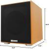 imageRockville Rock Shaker 8 Black 8quot Powered Subwoofer 400W Deep Bass ClassD Amp RCASpeaker Inputs for Home Theater ampamp StudioClassic Wood