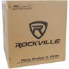 imageRockville Rock Shaker 8 Black 8quot Powered Subwoofer 400W Deep Bass ClassD Amp RCASpeaker Inputs for Home Theater ampamp StudioWhite