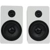 imageRockville RockShelf 54C V2 360W Wood 525quot Bookshelf Speakers4 Ohm Audiophile Woofer Silk Tweeter WallMountable for Home Theater and Music EnthusiastsWhite