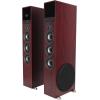 imageRockville TM150W Powered Home Theater Tower Speaker System White 1000W 10quot Subwoofers Bluetooth USBSD Playback FM Radio Remote Control Karaoke Ready Perfect for Home EntertainmentCherry
