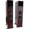 imageRockville TM80B Powered Home Theater Tower Speaker System Black 800W 8quot Subwoofers Bluetooth USBSD Playback FM Radio Remote Control Karaoke Ready Perfect for Home EntertainmentCherry