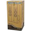 imageRockville TM80W Bluetooth Home Theater Tower Speaker System2 8quot Subwoofers