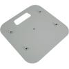 imageRockville TopBottom White Totem Plates for RTP33TV Steel Construction NonSlip EVA Pads Easy Install for DJs and Event LightingWhite