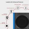 imageRockville USS8 8quot 600W Slim UnderSeat Active CarTruck Subwoofer 150W RMS Builtin Amp 3 Ohm CEA2006 Compliant Bass Knob for Tight Spaces