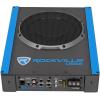 imageRockville USS8 8quot 600w Slim UnderSeat Powered CarTruck Subwoofer SubAmp Kit