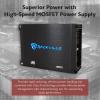 imageRockville dB10 800W Mono 4Ohm Car Amplifier HighSpeed MOSFET Adjustable 12dB Crossover LED Remote Sub Control Perfect for Car Audio and Subs