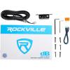 imageRockville dB11 1400W Peak350W RMS Mono 2Ohm ClassD Car Amplifier Wired Bass Remote Compact Size Low THD for Powerful Car Audio