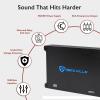 imageRockville dB12 2000W Mono 2Ohm Car Amplifier HighSpeed MOSFET Adjustable 12dB Crossover LED Remote Sub Control Perfect for Car Audio and Subs