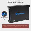 imageRockville dB12 2000W Mono 2Ohm Car Amplifier HighSpeed MOSFET Adjustable 12dB Crossover LED Remote Sub Control Perfect for Car Audio and Subs