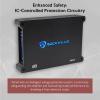 imageRockville dB12 2000W Mono 2Ohm Car Amplifier HighSpeed MOSFET Adjustable 12dB Crossover LED Remote Sub Control Perfect for Car Audio and Subs