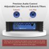 imageRockville dB12 2000W Mono 2Ohm Car Amplifier HighSpeed MOSFET Adjustable 12dB Crossover LED Remote Sub Control Perfect for Car Audio and Subs