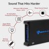 imageRockville dB13 3000W Mono 2Ohm Car Amplifier HighSpeed MOSFET Adjustable 12dB Crossover LED Remote Sub Control Perfect for Car Audio and Subs