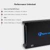 imageRockville dB14 Mono Car Amplifier 4000W ClassD DynoCertified Subsonic Filter EQ Crossover Bass Remote Perfect for Subwoofers and Car Audio