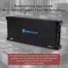 imageRockville dB45 3200W 4Channel 2Ohm Car Amplifier HighSpeed MOSFET Adjustable Crossover LED Remote Sub Control Perfect for Car Audio and Subs