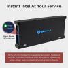 imageRockville dB45 3200W 4Channel 2Ohm Car Amplifier HighSpeed MOSFET Adjustable Crossover LED Remote Sub Control Perfect for Car Audio and Subs