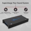 imageRockville dB55 4000W 5Channel 2Ohm Car Amplifier HighSpeed MOSFET Adjustable Crossover LED Remote Sub Control Perfect for Car Audio and Subs