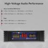 imageRockville dB55 4000W 5Channel 2Ohm Car Amplifier HighSpeed MOSFET Adjustable Crossover LED Remote Sub Control Perfect for Car Audio and Subs