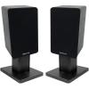 image2 Rockville RockShelf 54B Black 525quot Home Bookshelf Speakers8quot Speaker Stands