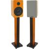 imageRockville 2 RockShelf 54C Wood 525quot Home Bookshelf Speakers36quot Wood Stands