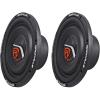 imageRockville 2 W10T4S4 10quot Shallow Mount 2400 Watt 4Ohm Car Audio Subwoofers