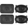 imageRockville 4 RV463A 4x6 3Way Car Speakers 1000 Watts140 Watts RMS CEA Rated