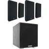 imageRockville 4 RockSlim Black Home Theater 525quot 240w Wall Mount Slim SpeakersSub
