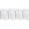 imageRockville 4 RockSlim White Home Theater 525quot 240w Easy Wall Mount Slim Speakers
